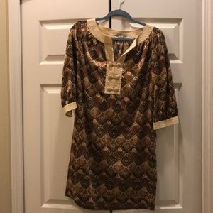BCBGeneration Shift Dress with pleated sash
